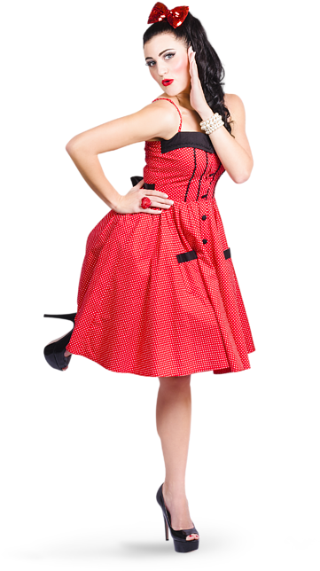 Click And Drag To Re-position The Image, If Desired - Pin-up Model (466x700), Png Download