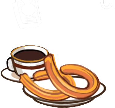 Churro (393x378), Png Download