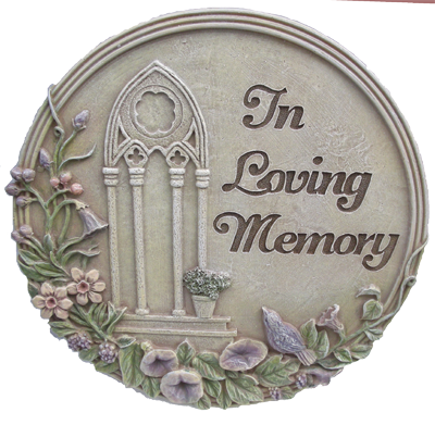 In Loving Memory Stepping Stone 11" Circle - Badge (400x391), Png Download