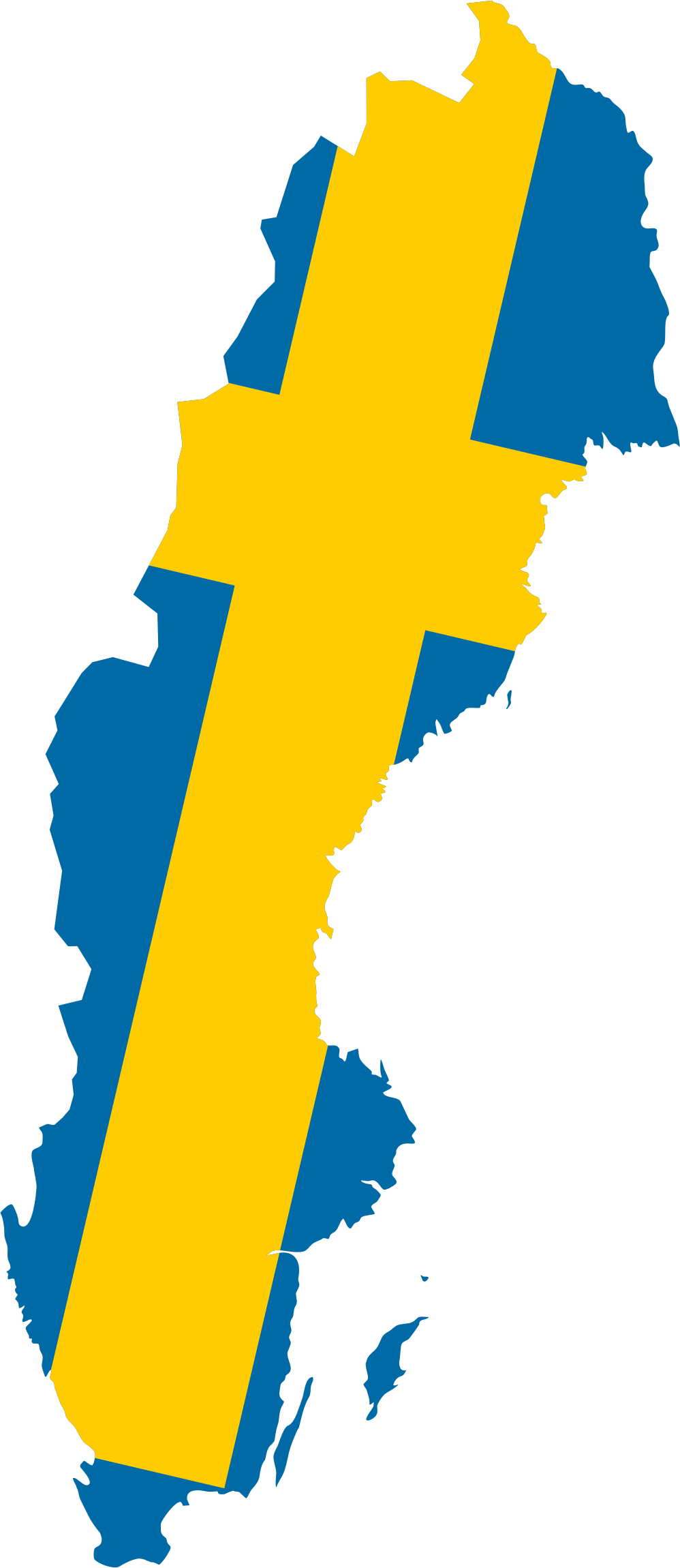 Free Download Africa Clipart Nation - Sweden Map Flag (998x2300), Png Download