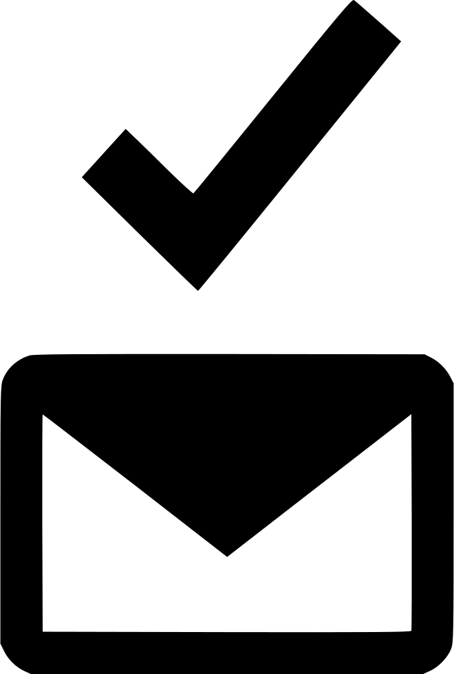 Vector Stock Checkmark Clipart Specification - Received Email Icon (660x980), Png Download