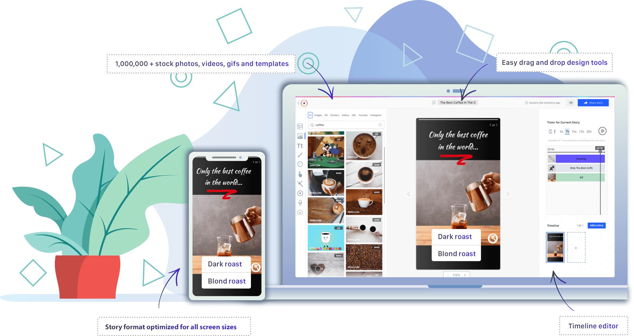 Create Stories Online - Web Page (2150x1140), Png Download
