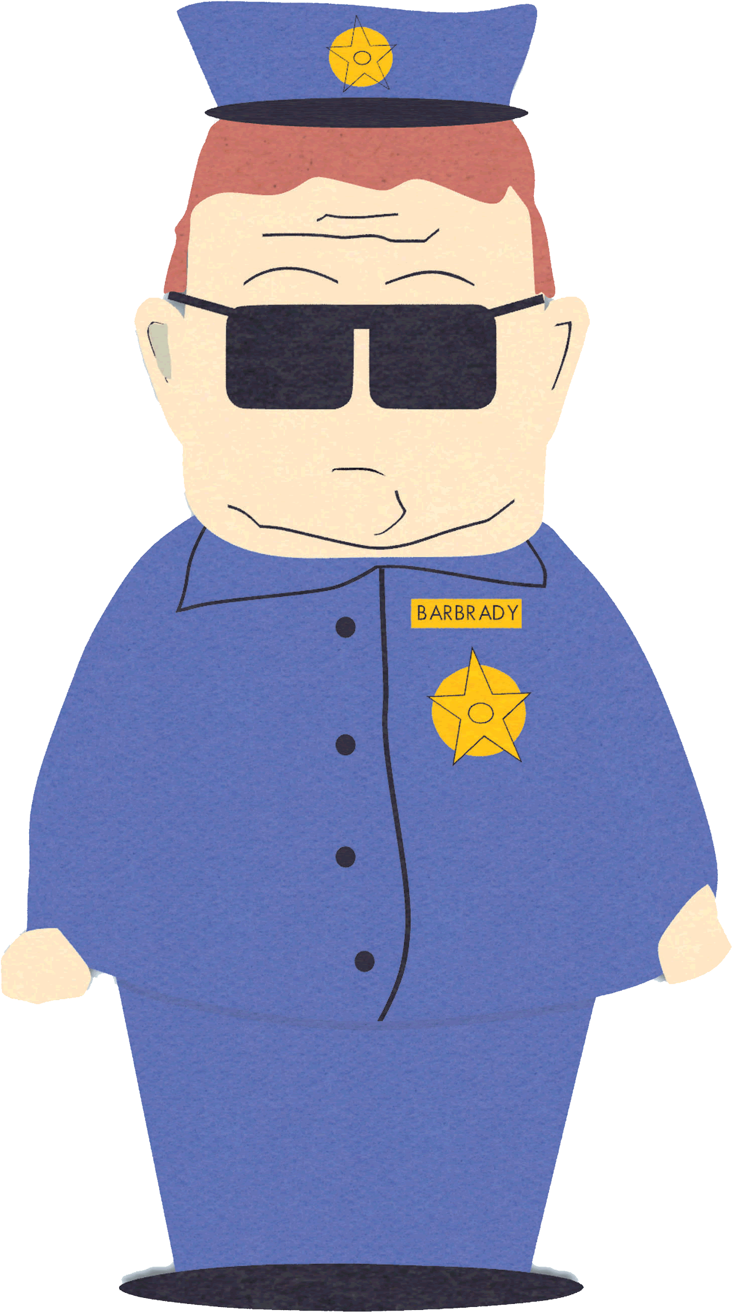 Officerbarbrady - South Park Officer Barbrady (1500x2645), Png Download