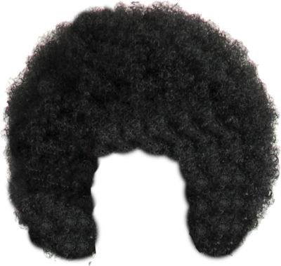 Photoshop Afro Hair - Afro Hair Png Transparent (400x379), Png Download