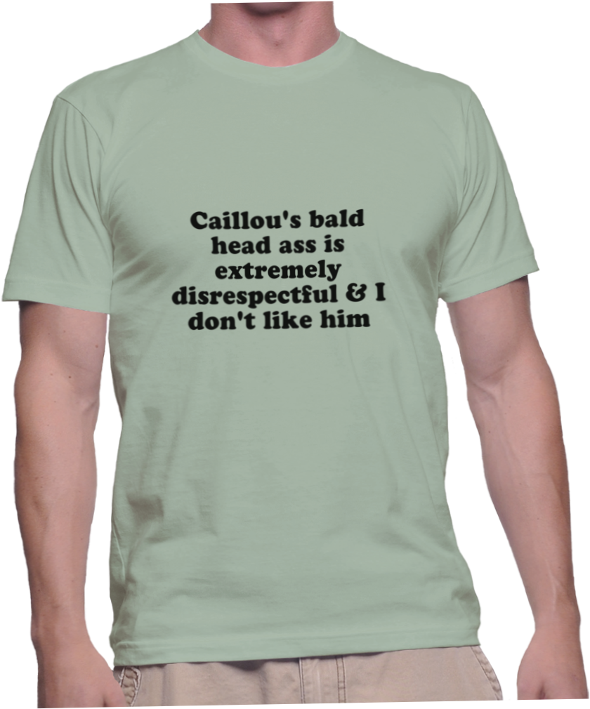 Caillou's Bald Head Ass Is Extremely Disrespectful - Couldn T Hit A Cow's Arse (1038x1018), Png Download