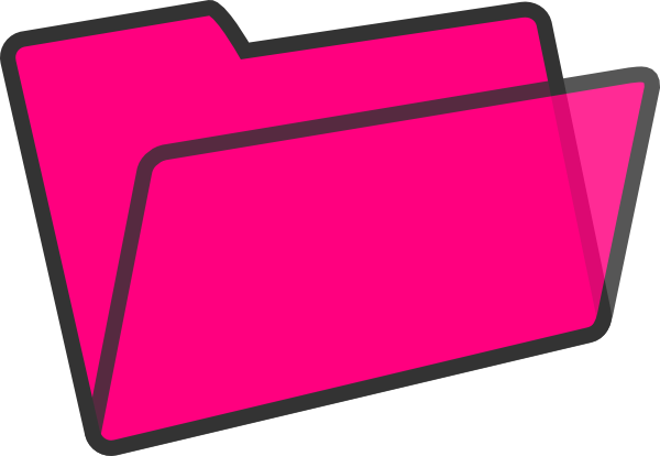 Jpg Royalty Free Library Clip Art At Clker Com Vector - Hot Pink Folder Icon (600x414), Png Download