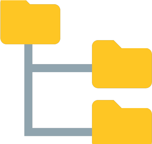 Folders Png Transparent Images - Folder Tree Icon (640x480), Png Download