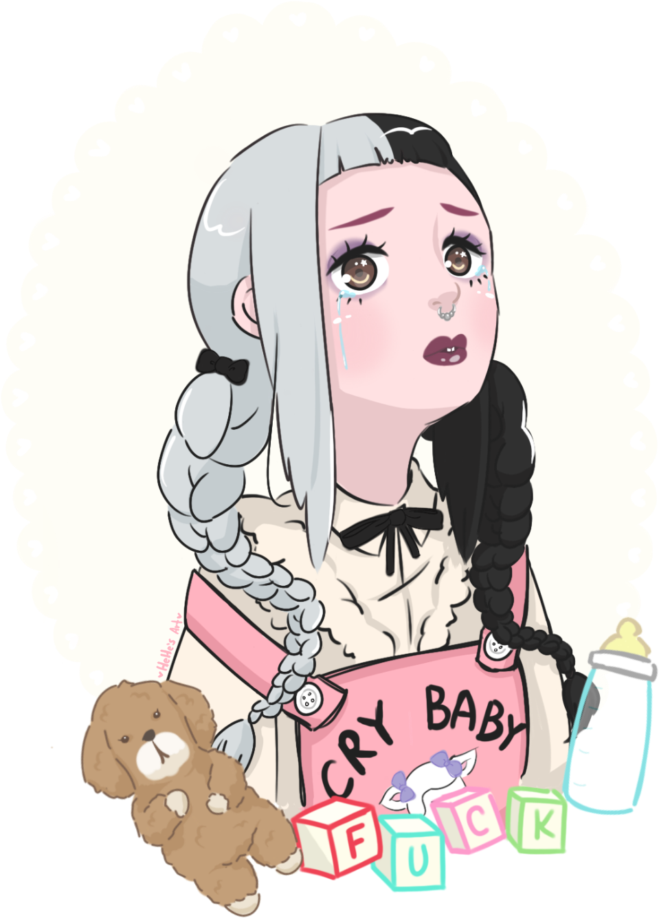Melanie Martinez Cry Baby Video By Hehesart-d9vnzwt - Melanie Martinez Cry Baby Fan Art (692x1153), Png Download