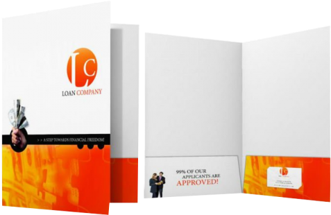 4 X 9 Presentation Folders - 16 Point Presentation Folder W/ Silk Lamination Quantity(1000) (560x560), Png Download