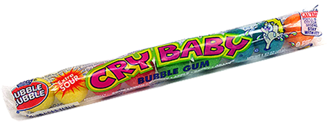 Cry Baby Extra Sour Bubble Gumball Tubes For Fresh - Cry Baby Bubble Gum Extra Sour (500x500), Png Download