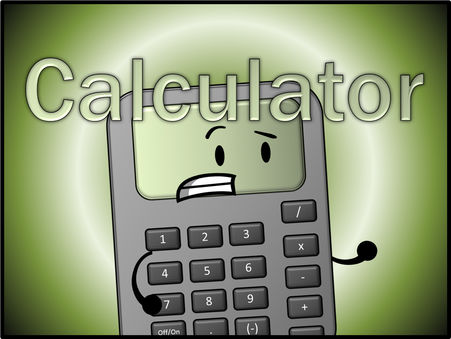 Calculator - Feature Phone (1768x1151), Png Download