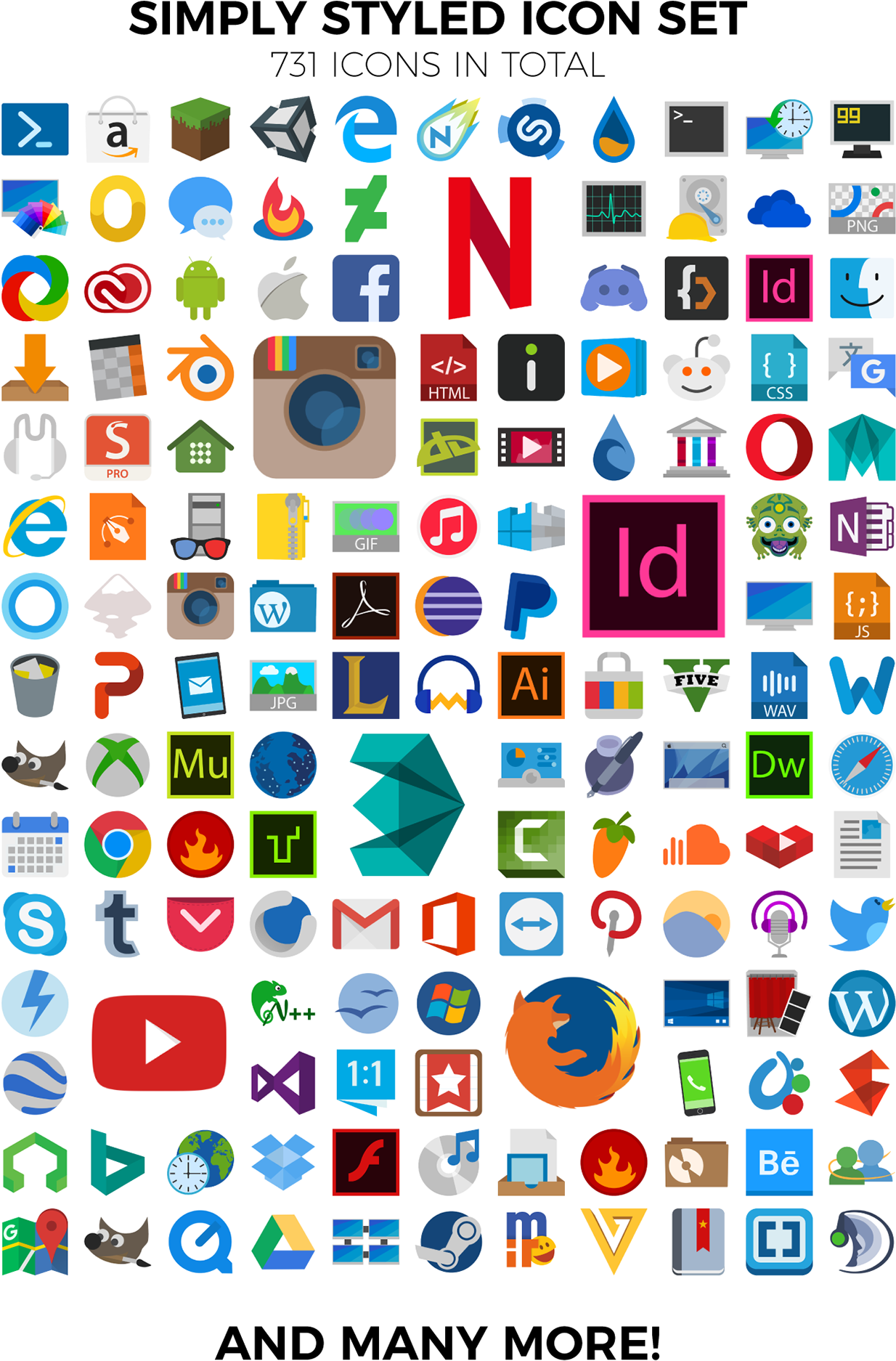 Free Flat Social Icons , Por Steven Han - Circle (1400x1938), Png Download