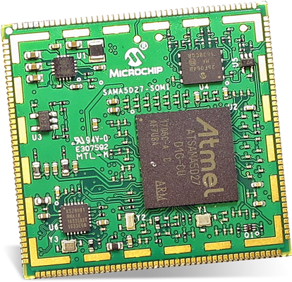 Microchip Technology Sama5d27 Som1 System On Module - Microchip (600x436), Png Download