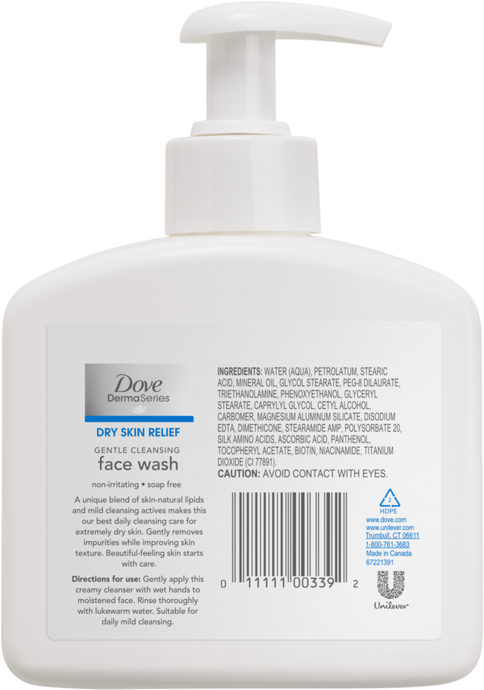 Dove Dermaseries Face Wash (1500x1500), Png Download