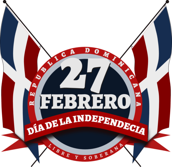 Día De La Independencia Dominicana - Independência Da República Dominicana (550x534), Png Download