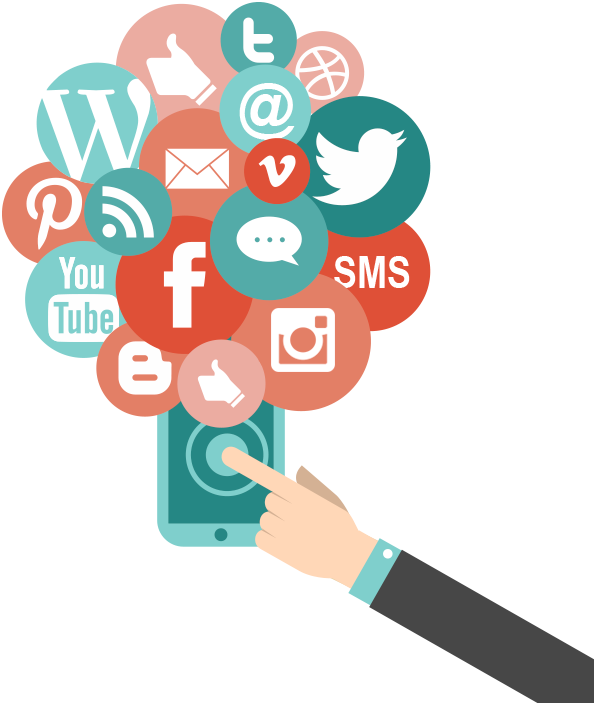 Digital Flavourz Picture Black And White Download - Marketing Digital Vector Png (594x703), Png Download