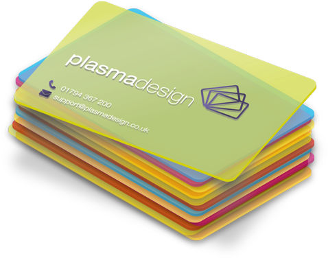 A Stack Of Tinted Translucent Plastic Cards - Pvc Business Card Png (495x388), Png Download