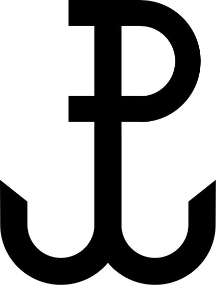 The Kotwica Was A World War Ii Emblem Of The Polish - Powstanie Warszawskie Symbol (425x560), Png Download