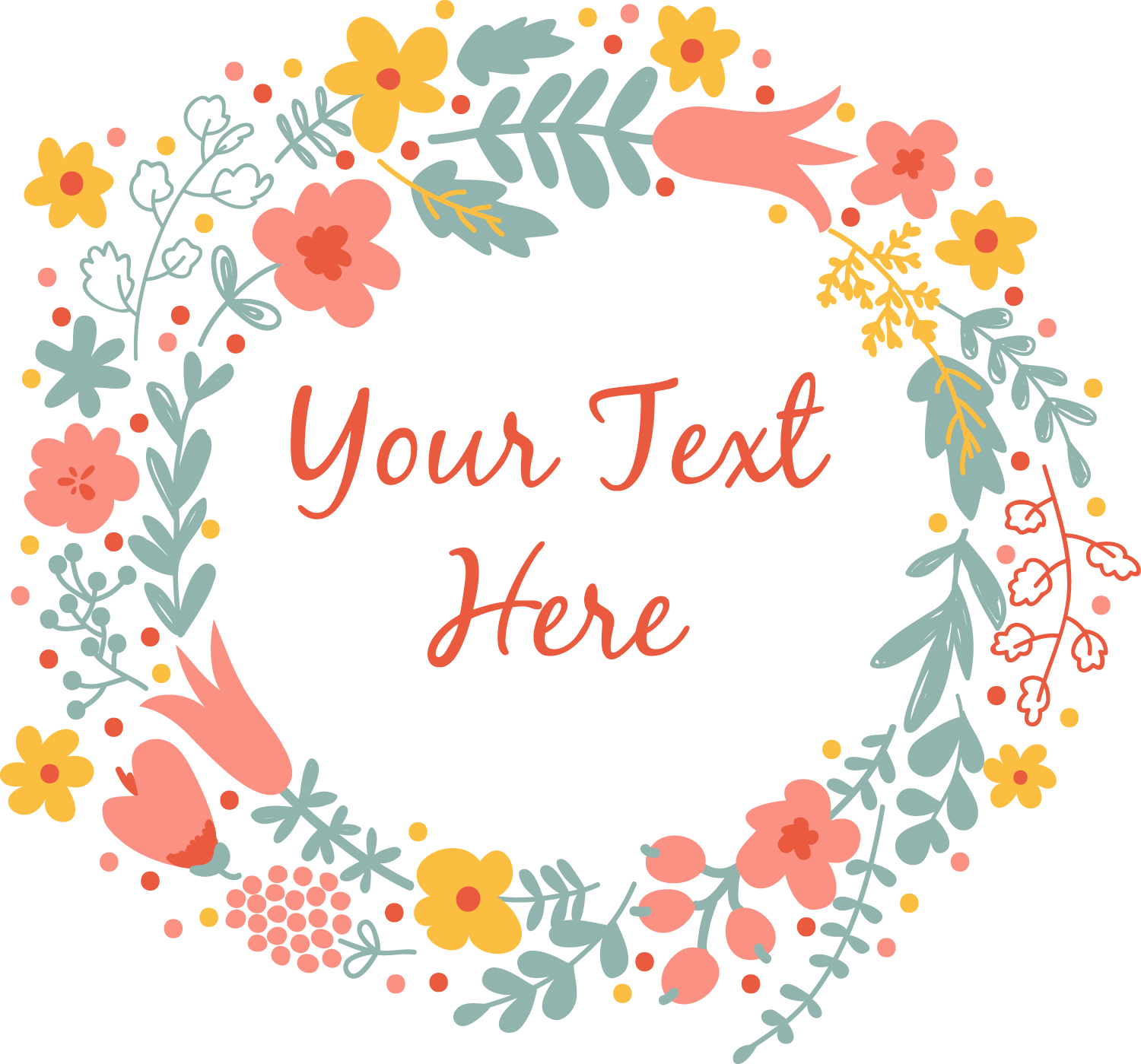 Cartoon Hand - Wedding Danke, Land-rot, Frühlings-blumen Karte (1500x1399), Png Download