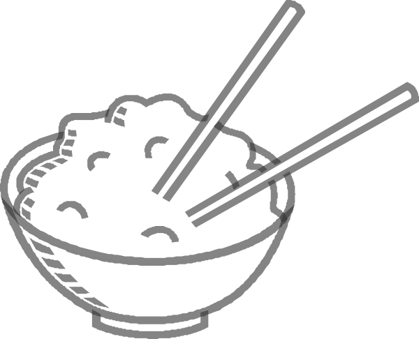 How To Set Use Rice Bowl Grey Clipart (600x486), Png Download