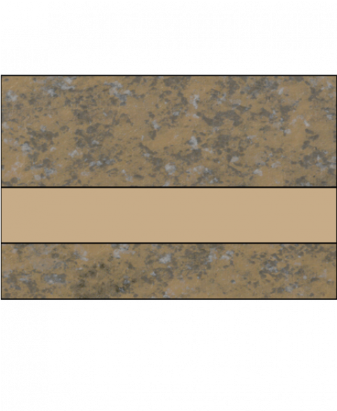 Rowmark The Naturals Burnt Sienna/beige 1/8" Engraving - Bronze (500x588), Png Download