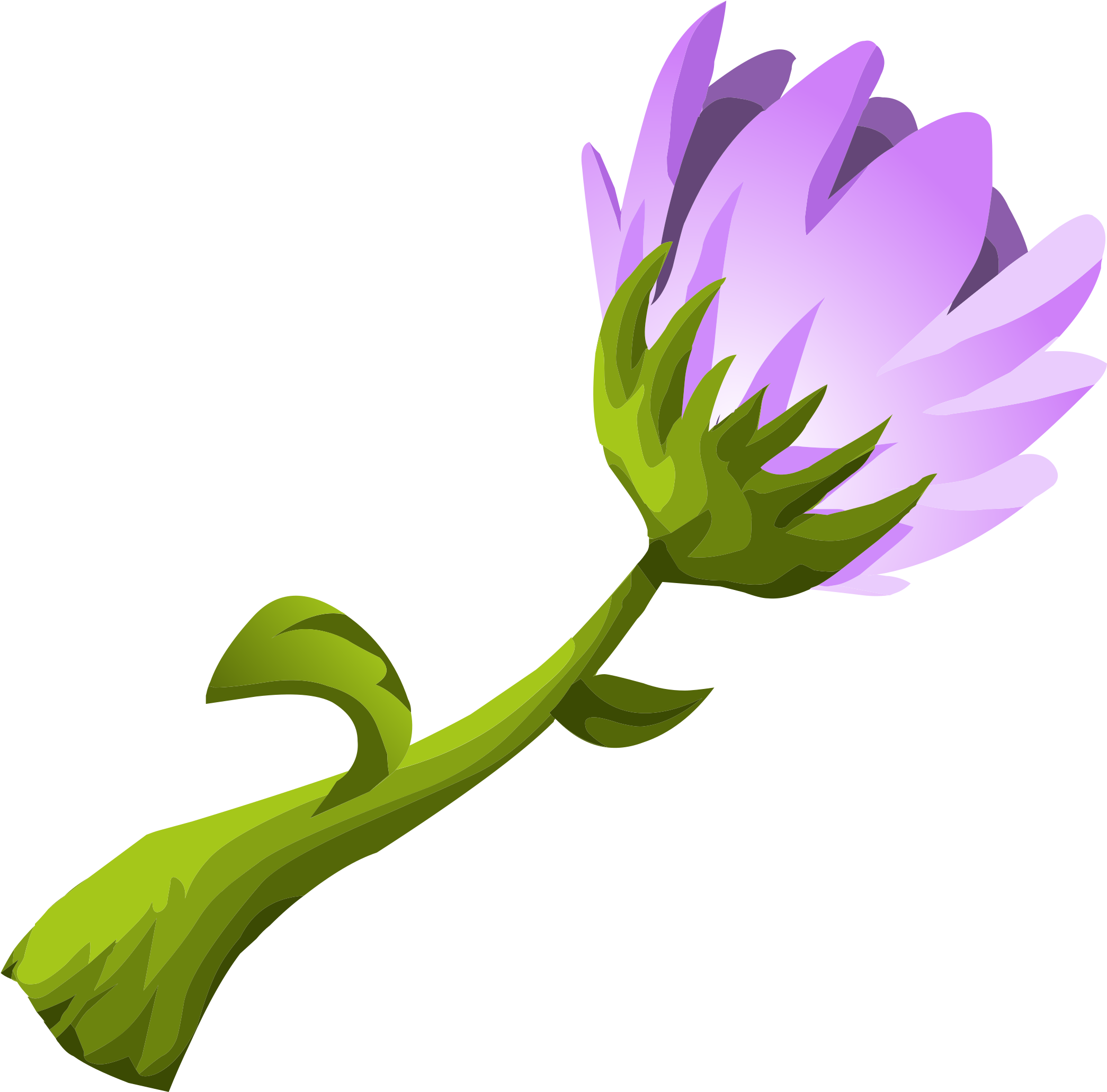 Herbs Clipart Flower - รูป การ์ตูน เคลื่อนไหว ดอกไม้ (2400x2400), Png Download