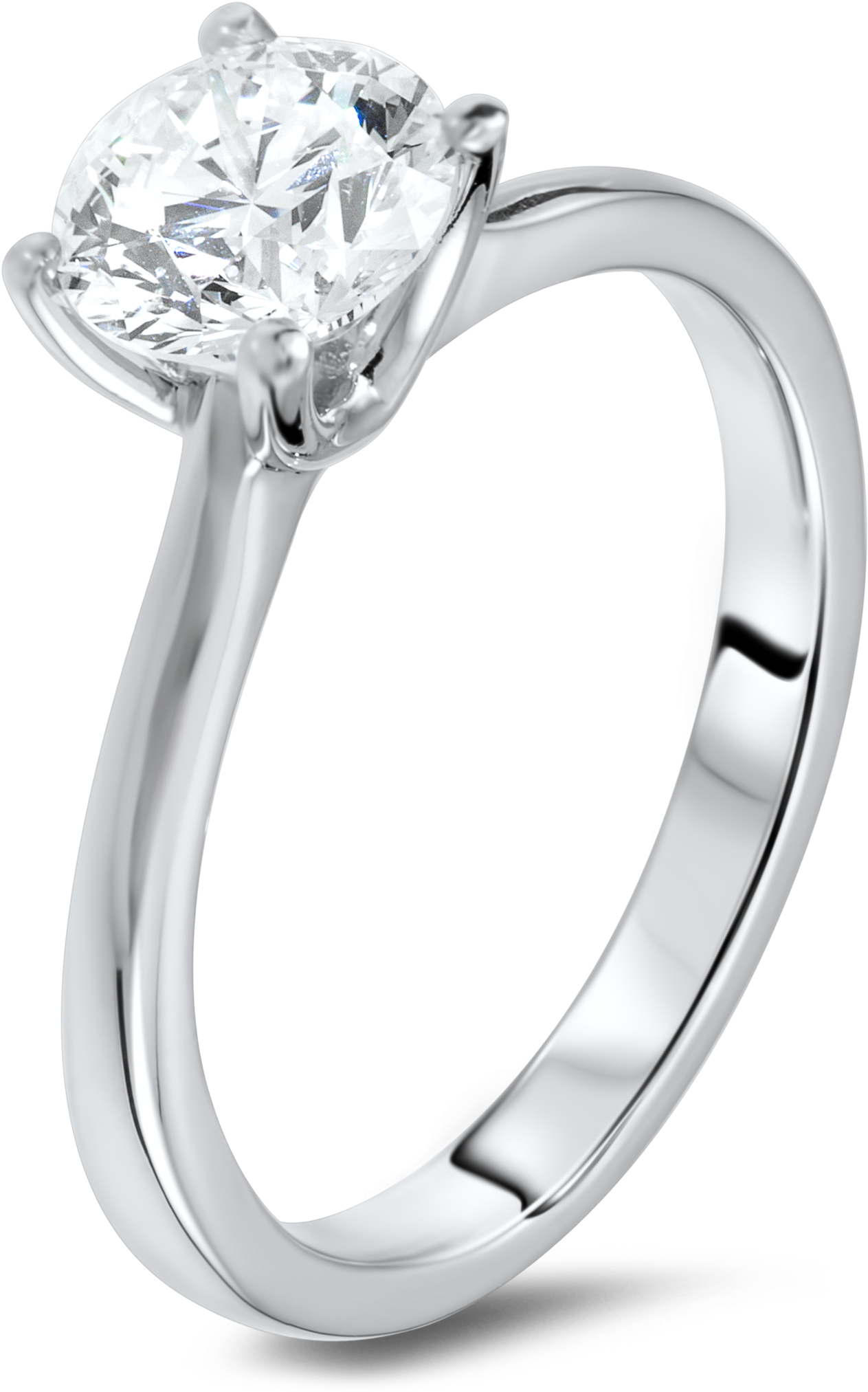 Download 24 Carat Solitaire Diamond Ring Real Natural Certified Round