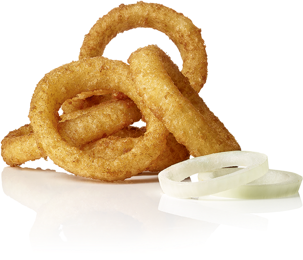 Beer Battered Onion Rings "thin Cut" - Salomon Onion Rings (850x1137), Png Download