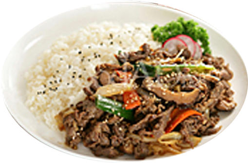 Bulgogi Rice Bowl - Bulgogi (600x400), Png Download