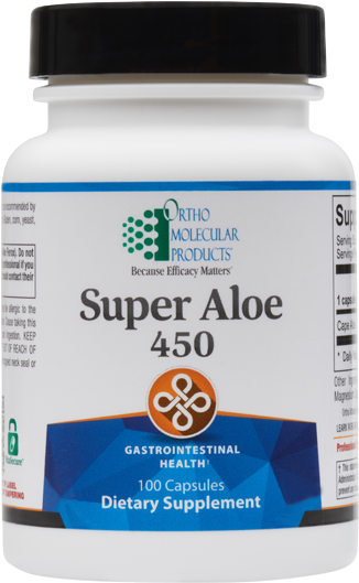 Ortho Molecular - Super Aloe 450 - 100 Capsules (565x565), Png Download