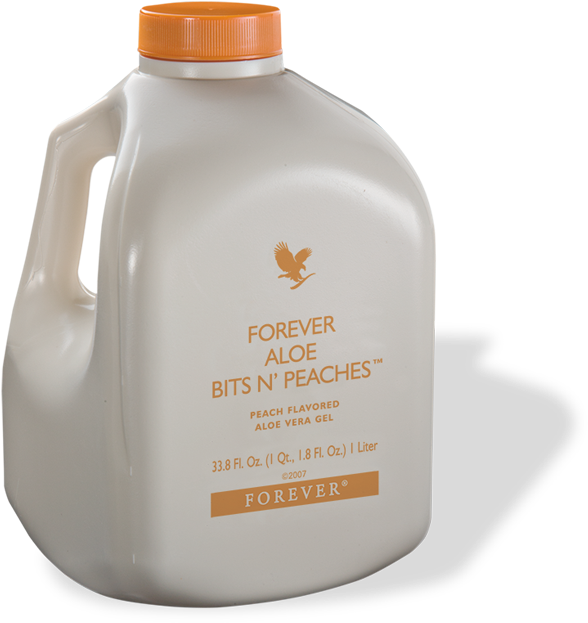 Forever Aloe Bits N'peaches ® - Aloe Vera Gel Forever Living Png (700x700), Png Download