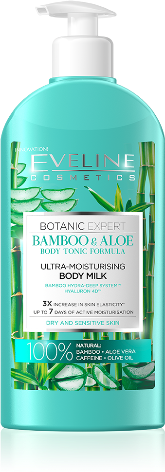 Ultra-moisturising Body Milk - Eveline Bamboo (1000x1000), Png Download