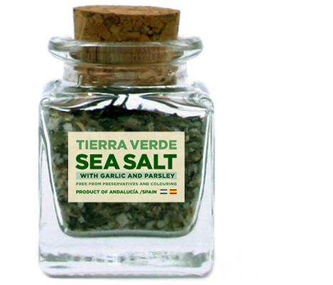 Sea Salt With Garlic And Parsley - Tierra Verde (765x791), Png Download