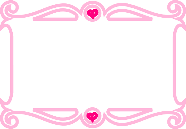 Heart Border Png (600x417), Png Download