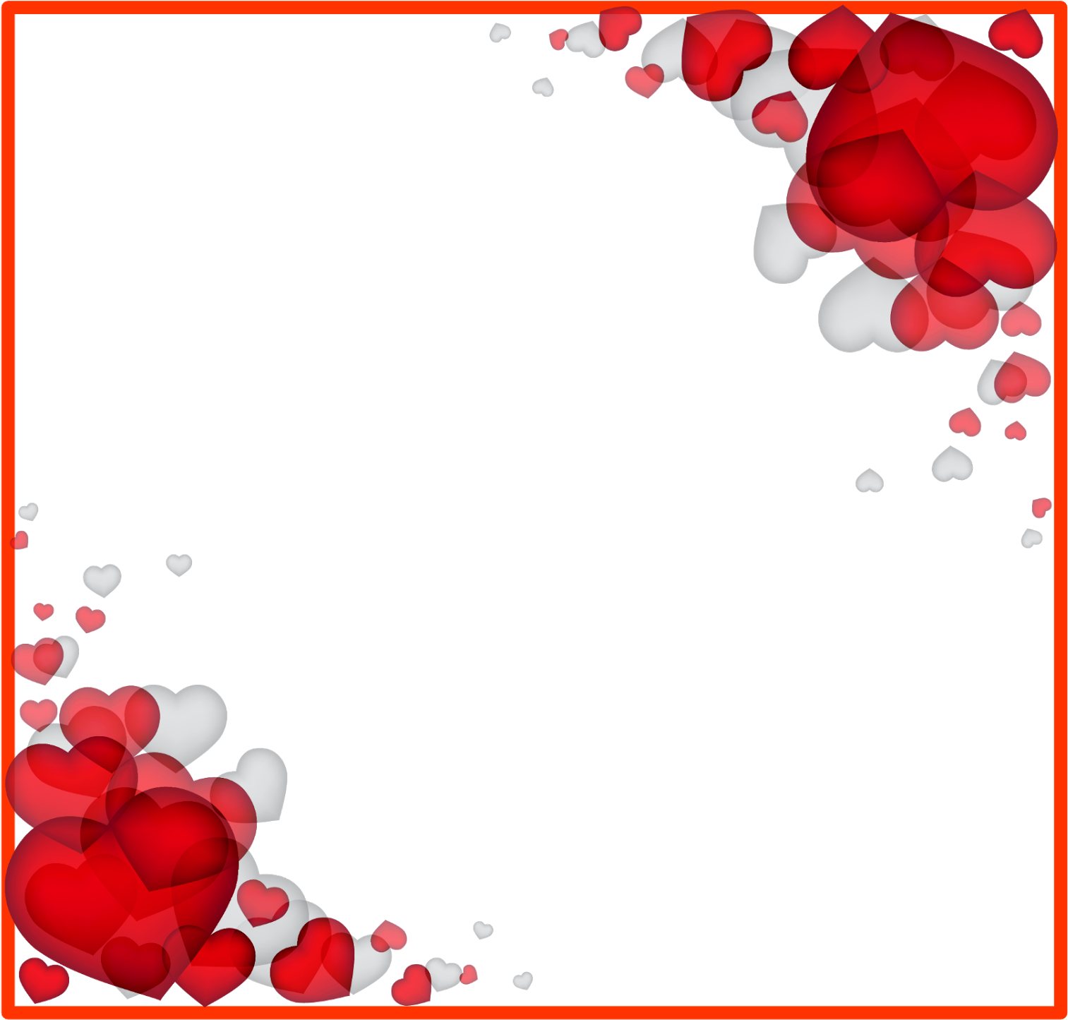 Valentine Love Frame Background 16583179 PNG