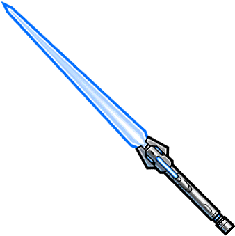 Gear-blue Beam Sword Render - Cold Weapon (380x380), Png Download