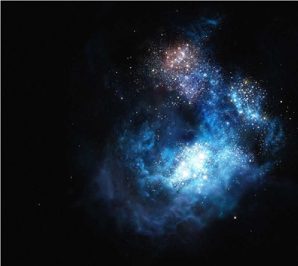 The Seds Of The Three Components Of Cr7 Are Plotted - Brightest Galaxy (612x792), Png Download