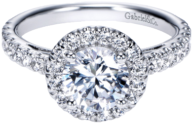 Engagement Rings At J - Gabriel Engagement Rings (460x458), Png Download