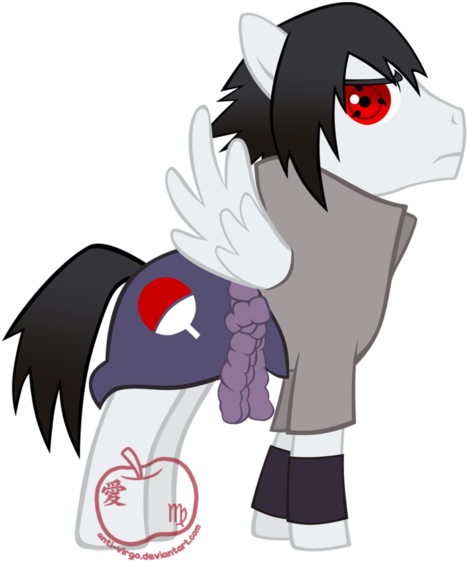 Pony Sasuke Uchiha Itachi Uchiha Sakura Haruno Kakashi - Sasuke My Little Pony (500x576), Png Download