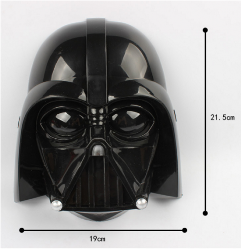 Led Light Full Face Warrior Mask Halloween Party Cosplay (650x489), Png Download