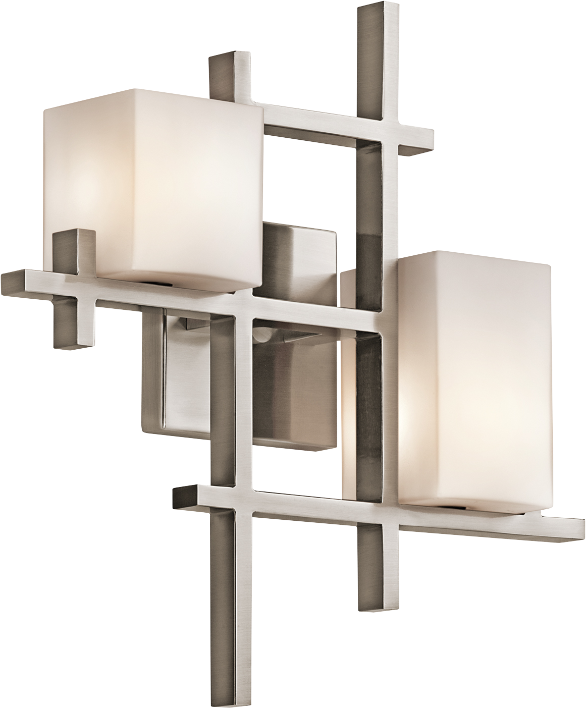 City Lights Collection 2 Lights Wall Sconce In Classic - Kichler City Lights (1500x1500), Png Download