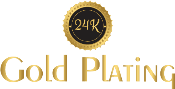 24k Gold Plating Logo - Circle (640x326), Png Download