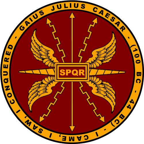 Roman Julius Caesar Symbols (500x500), Png Download