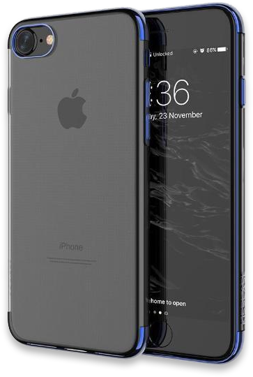 792-gold Plated Ultra Thin Transparent Soft Case For - Iphone 7 (620x620), Png Download