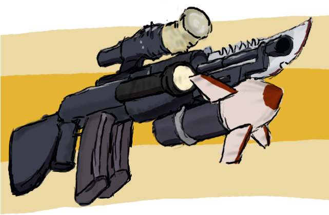 Team Fortress 2 Fan Art - Tf2 Sniper Rifle Bayonet (640x480), Png Download