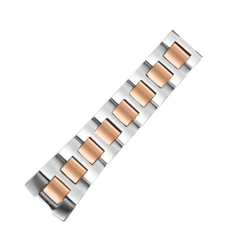 Philip Steel,rose Gold,two - Bracelet (484x508), Png Download