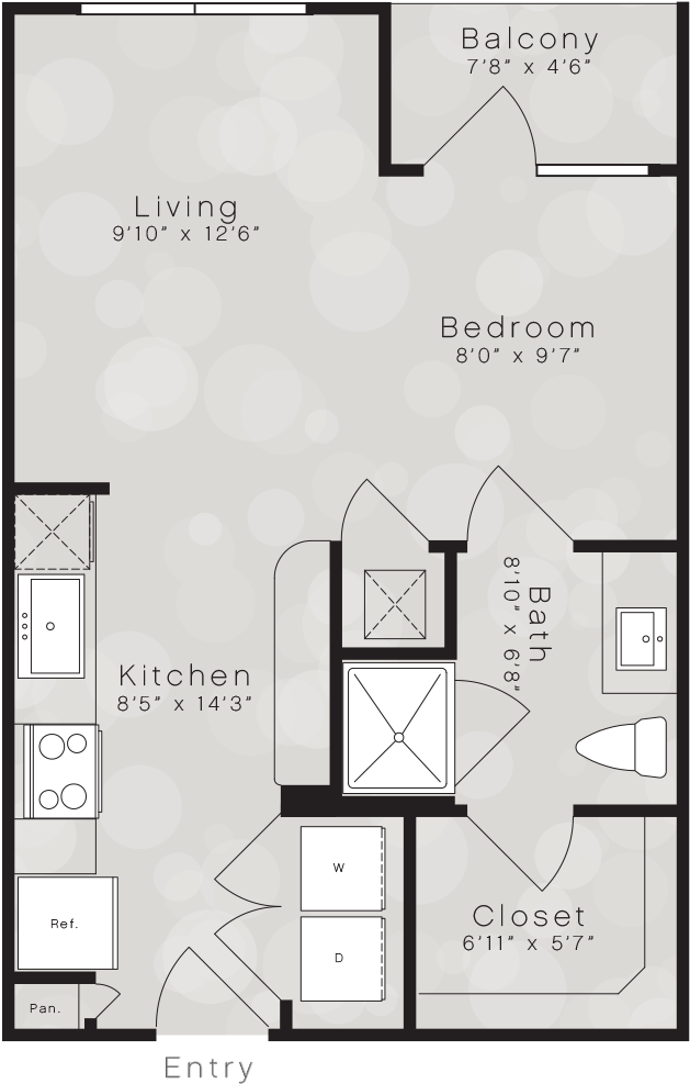 A1a Floor Plan - City Lights Floor Plan (1200x1000), Png Download