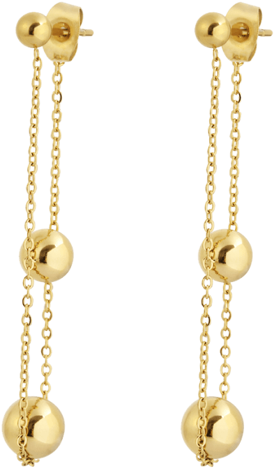 18k Gold-plated Jewelry By Gold Time Intl - Earrings (864x864), Png Download