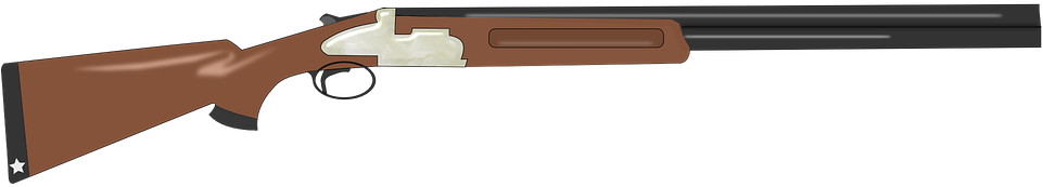 Shotgun Drawing Musket - Fusil De Chasse Calibre 28 (960x480), Png Download