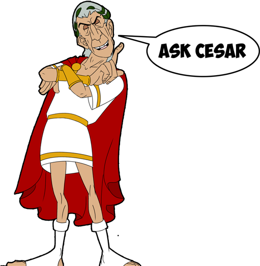 Food & Cooking - Gaius Julius Caesar Asterix (517x526), Png Download